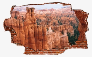 Zapwalls Decals Breaking Wall Inner Grand Canyon - Bryce Canyon National Park #1338941