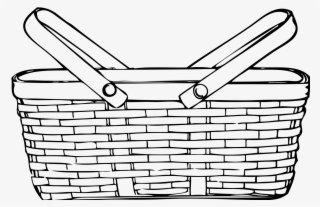 28 Collection Of Basket Drawing Images - Picnic Basket Clip Art #1339267