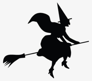Witch's Cauldron, Halloween Clip Art Witch On Broomstick - Transparent Background Halloween Clip Art #1339506