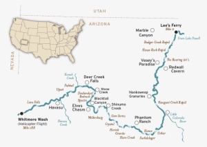 Over The Course Of These 188 Miles, You'll Discover - Grand Canyon River Map #1339559