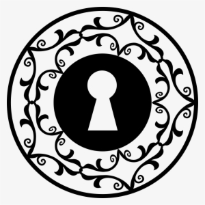 Keyhole In Decorative Circle - Diseños De Cerraduras #1339790