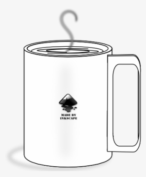 Coffee Cup Icon Black White Line Art Christmas Xmas - Inkscape #1339942