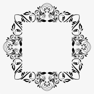 Calligraphic Floral Rectangle Decoration Transparent - Mirror Mirror On The Wall Clip Art #1340034