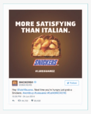 Réaction De Snicker Suite Au Cas Suarez Via Tweeter - Best Brand Tweets Ever #1341107