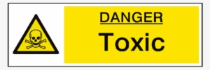Danger Toxic Hazard Sign - Skull In Warning Triangle Sign #1341292