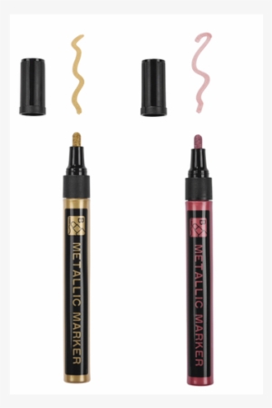 Paint Markers, Red/gold, Felt Tip Wide - United Office 2 Lackmarker - Bürobedarf #1341995