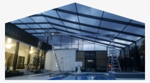 Firstly, We Cover The Entire Pool To Avoid Accidental - Painting #1342044