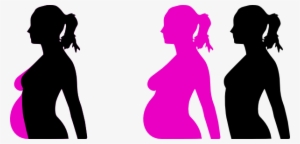 How To Set Use Pregnancy Silhouette 5 Clipart #1342144