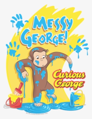 Curious George Messy George Youth T Shirt - Curious George Shirt #1342536