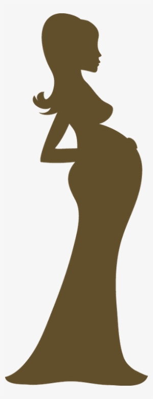 Grávida E Bebê - Silhueta Gestante Png #1342933
