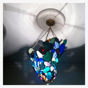 I Made It From Pieces Of Stained Glass, Sand-washed - Lightshade #1343187