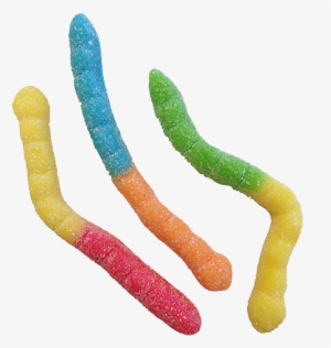 Large Sour Neon Gummi Worms - Bag #1343354
