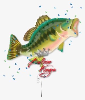Bass Fish - 36" Supershape Bass Balloon - Mylar Balloons Foil #1343593