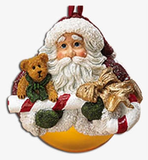 Old World Santa Ornament Boyds Glass Ball Ornaments - Boyds Bears #1343629