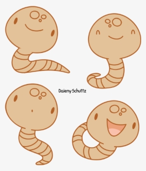 Earthworm By Daieny On Deviantart - Earthworm Chibi #1343674