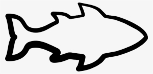 Kooziez - Fish Outline Transparent Background #1343777