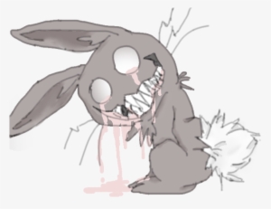 Drawing Transparent Creepy Jpg Library Library - Creepy Bunny Drawing #1345344