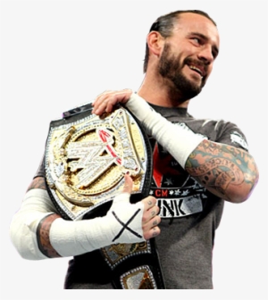 Cm Punk 2012cutbyjibunjishin17 - Cm Punk Wwe Champion Png #1345423