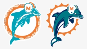 Past And Present Dolphins Logos Featured On List Of - Miami Dolphins Logo #1345543