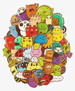 Colored Doodle By Doodlebros On Deviantart Clip Black - Doodle Monster Colored #1345695