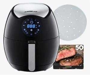 7qt Touch Screen Digital Air Fryer With 100 Sheets #1347253