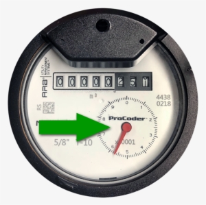 When Water Passes Through This Meter, The Small Circle - Gauge #1348191