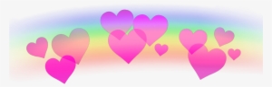 Hearts Heart Rainbow Coeurs Corazones Ftestickers Stick - Picsart Heart #1348748