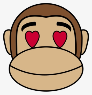 Love Monkey Gorilla Emotion Emoji - Monkey Emoji #1349297