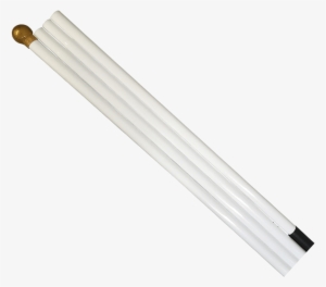 White Titan Flagpole Replacement Sections - Fluorescent Lamp #1350008