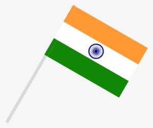 Flag With Flagpole Tunnel - Indian Flag Png Transparent #1350108