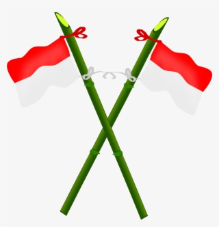 Flagpole, Bamboo, Flag, Indonesia, National - Indonesian Flag Clip Art #1350137