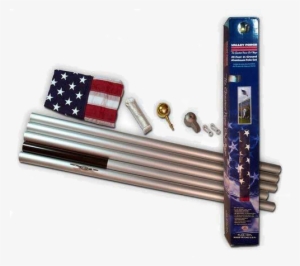 20 Ft Sectional Flagpole Kit - American Flag Pole Kit 20 Foot #1350199