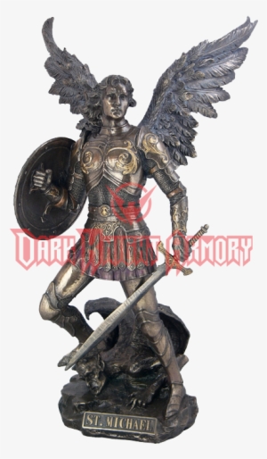 Angel Kneeling With Sword - Saint Michael Statue #1351035