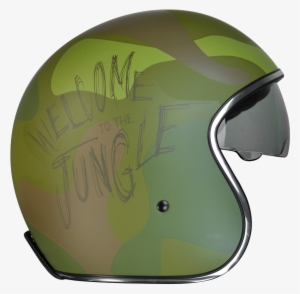 Army Green Motorbike Helmet - Motorcycle Helmet #1351524