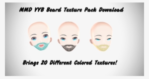 Drawing Beard Skin Texture Png Library Stock - Mmd Tda Beard #1351698
