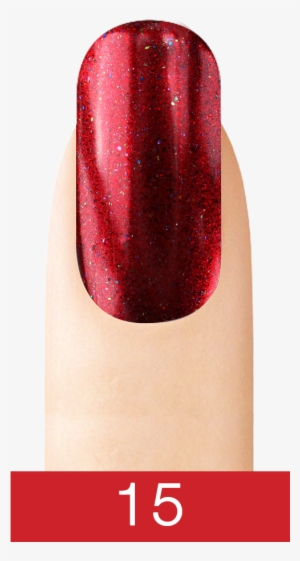 Chrome Nail Art Effect 15 Dark Red - Red #1352247