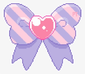 Cute, Bow, And Kawaii Image - Kawaii Pixel Bow Png #1352669