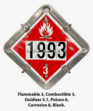 Solid Frame 5 Placard Dual Flip Set - Metal Duo-flip Placard With 4 Panels, Contains Flam #1354088