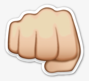 @officialstars 🍀👑↗ Emoji Fist Fistbump Shape - Emoji Soco Png #1354116