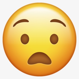 Anguished Emoji Png Icon - Frown Emoji Clip Art #1354139