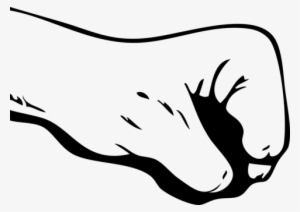 Raised Fist Punch Boxing Silhouette - Fist Transparent #1354462