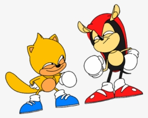 More Mighty And Ray, Edited One Of Them But Not Gonna - Mighty And Ray Fist Bump #1354904