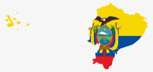 Flag Map Of Ecuador With Galapagos Islands - Galapagos Islands Map Png #1355169