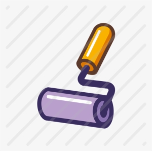 Roller Brush Icon - Graphic Design #1355193
