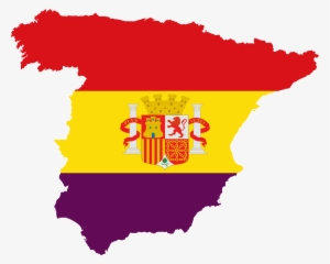 Flag Map Of The Spanish Republic - La Guerra Del General Escobar #1355719