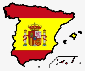 Spain Flag Map - Spain Clip Art #1355869