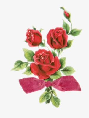 More Artists Like Frame Png With Roses By Melissa-tm - Watercolor Red Rose Png #1357075
