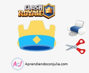 Corona Imprimible De Clash Royale - Molde De Corona De Clash Royale #1357076