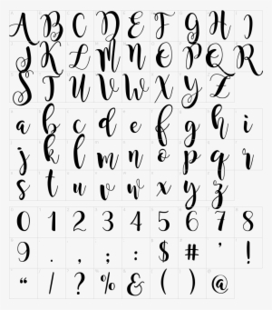 Archivos De La Fuente - Magnolia Sky Font Alphabet #1357382