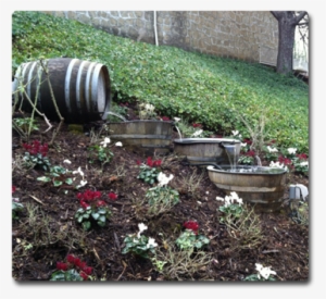 Wine Barrel Fountain - Western Wild Ginger #1357383